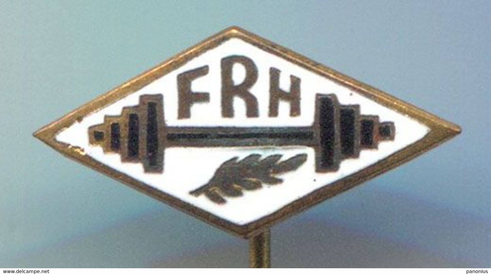 WEIGHTLIFTING - FRH Romania, Federation, Association, Enamel, Pin, Badge, Abzeichen - Weightlifting