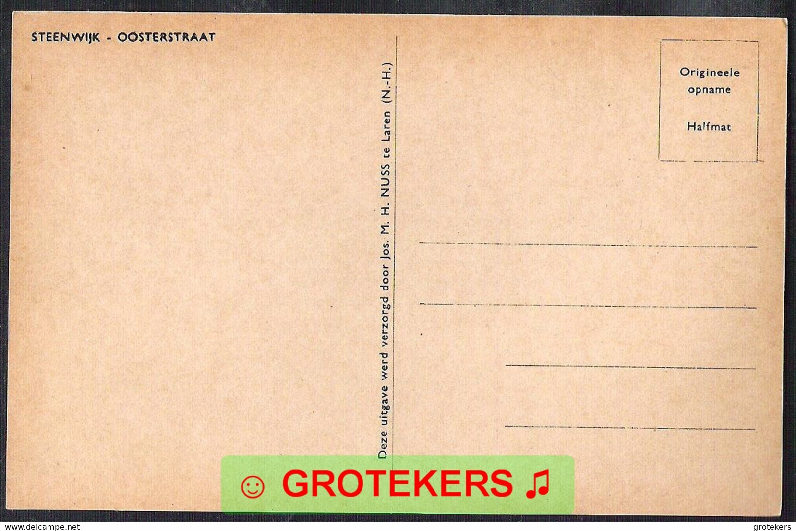 STEENWIJK Oosterstraat Levendig  Ca 1945 - Steenwijk