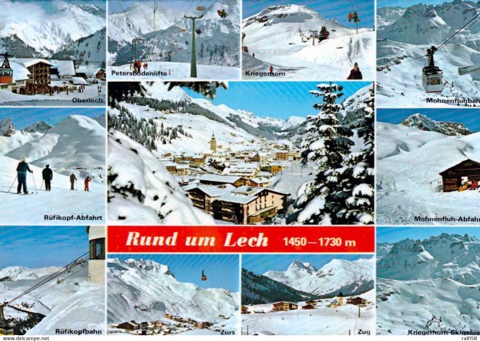 5 AK Österreich Vorarlberg * Ansichten Von Lech Am Arlberg Im Winter - 5 Mehrbildkarten * - Lech