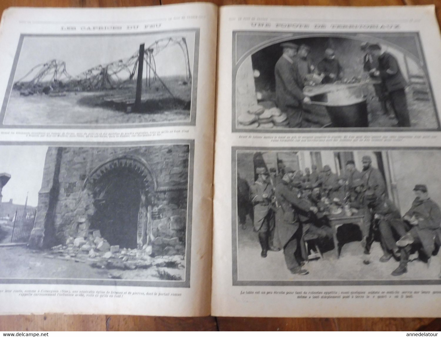 1914 N°6 LE PAYS DE FRANCE- Cyclistes belges; Soldats (Zouaves, aviateurs, Sénégalais ,Indiens, British); La popote; Etc