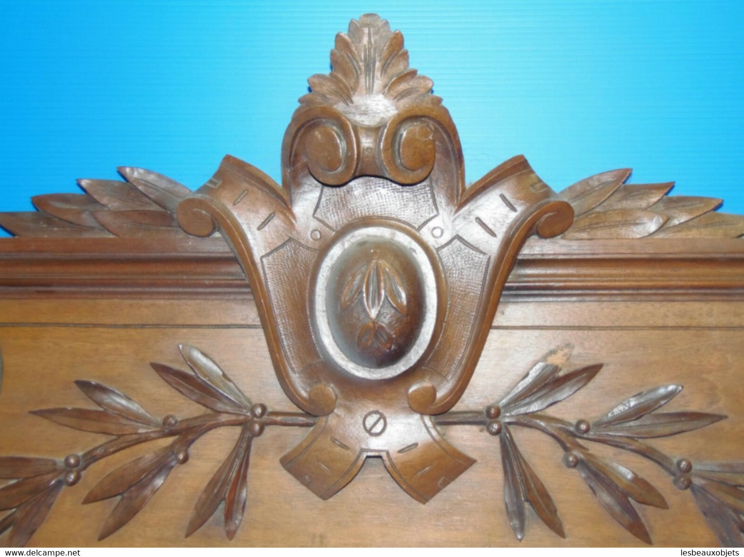 JOLI FRONTON XIXe NOYER MASSIF Pour DECO PORTE ANCIENNE Jus De Grenier Meuble - Andere & Zonder Classificatie