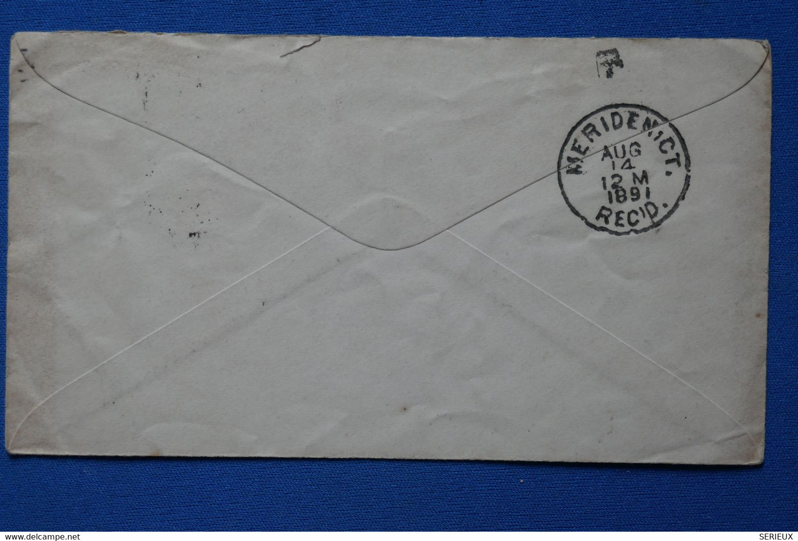 #7 ETATS UNIS BELLE LETTRE   1891  MERIDEN + +  AFFRANCHISSEMENT  INTERESSANT - Lettres & Documents