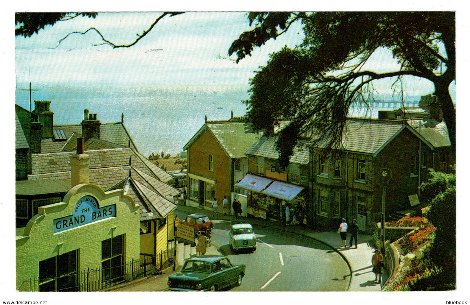 Ref 1495 - 1969 Postcard - Cars On Bent Hill Felixstowe - Suffolk - Other & Unclassified