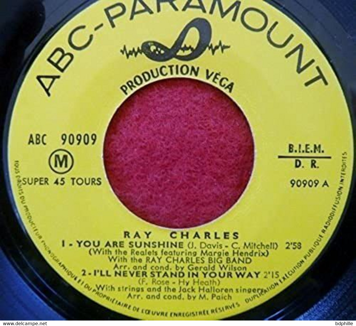 Ray Charles You Are My Sunshine EP  45 ABC 90909 - Soul - R&B