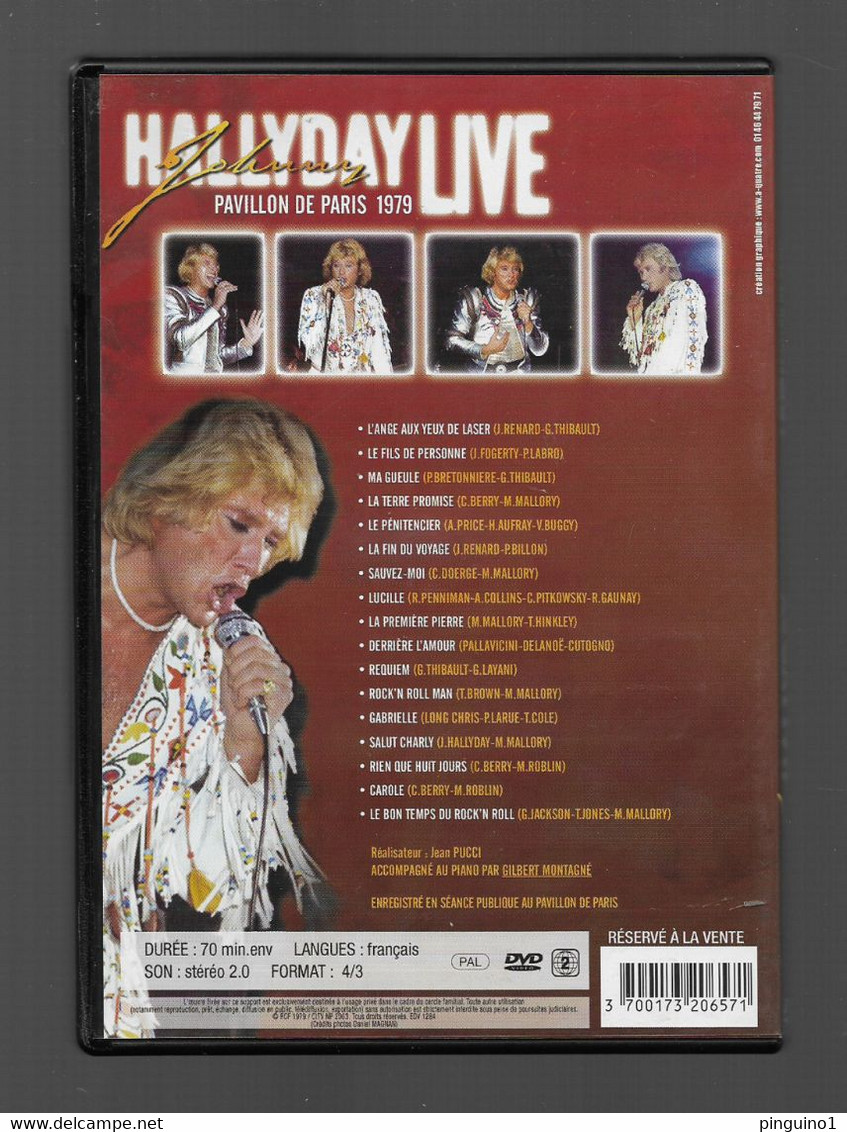 Johnny Hallyday  Live Pavillon De Paris 1979 - Music On DVD