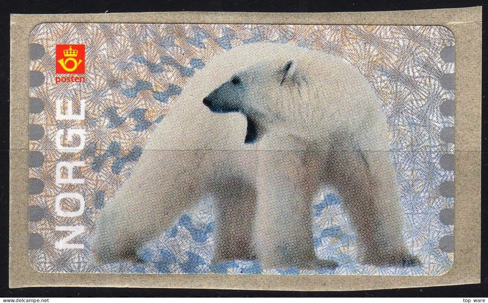 Norge Norwegen Norway ATM 6 Polar Bear Eisbär / Blank Label MNH / Leerfeld Frama Etiquetas Automatenmarken Automatici - Timbres De Distributeurs [ATM]