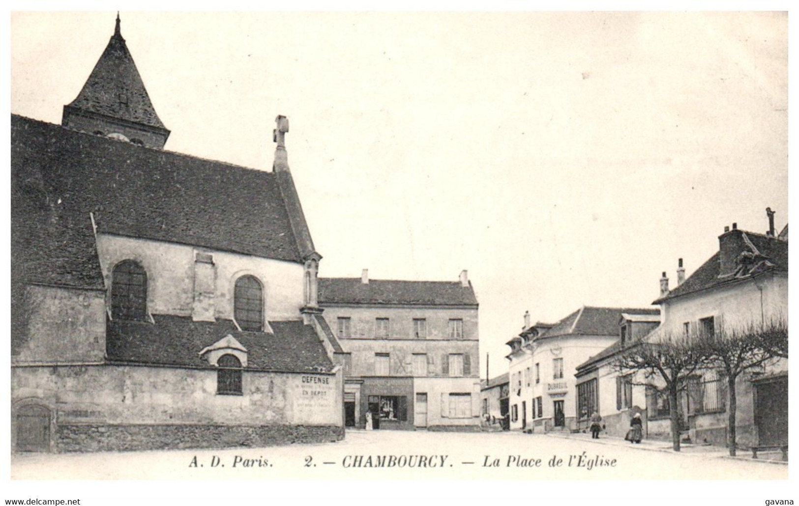 78 CHAMBOURCY - La Place De L'Eglise - Chambourcy