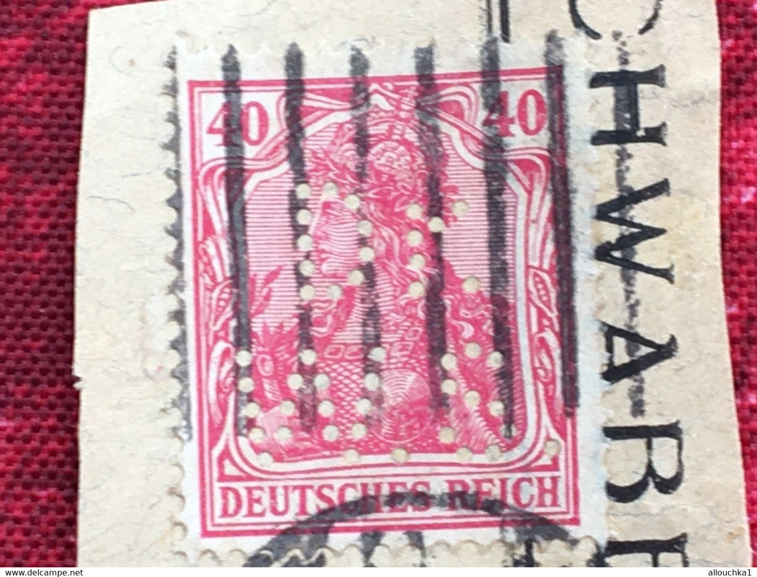 Deutsches Reich Post Timbres Perforé,Perforés,Perfin Perfins,Perforatis,Perforado,Perforated,Perforata,Durchlöche. - Perforés