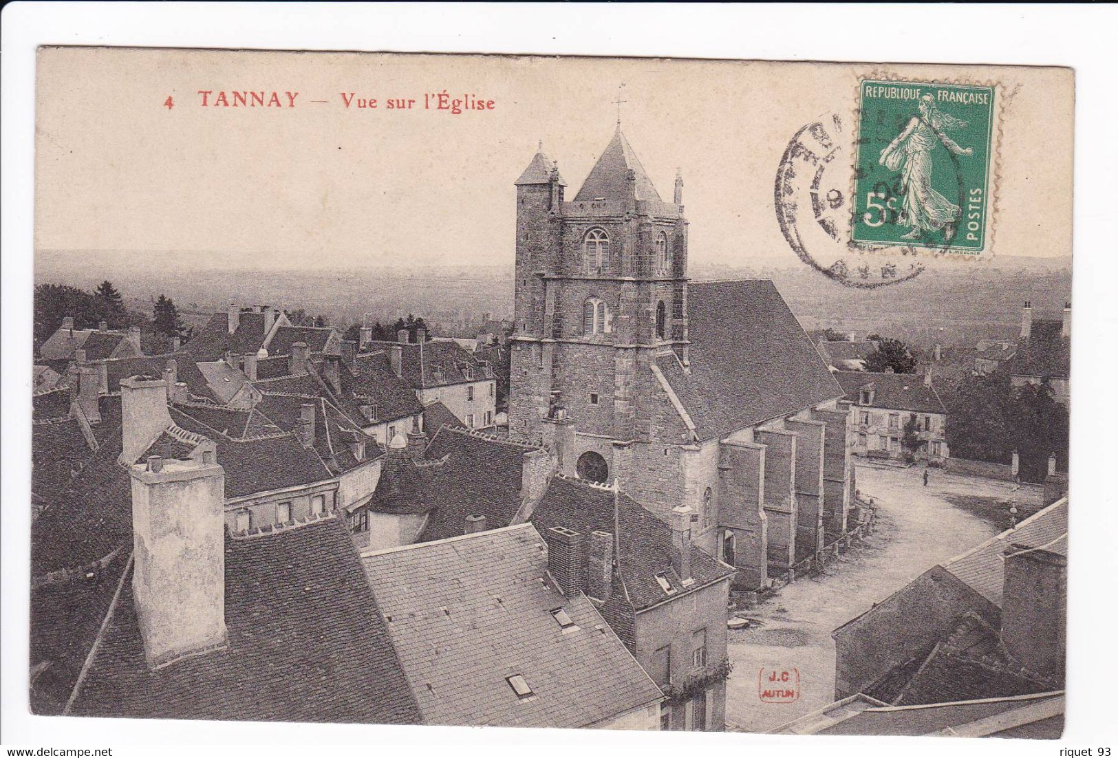 4 - TANNAY - Vue Sur L'Eglise - Tannay