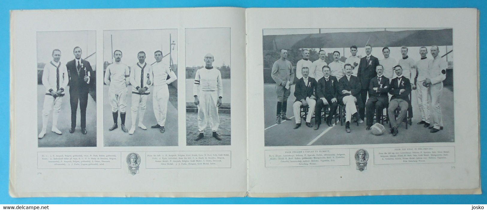 OLYMPIC GAMES STOCKHOLM 1912 - FENCING (Belgium - Belgie Is Winner) - Original Vintage Programme Escrime Fechten Scherma - Fechten