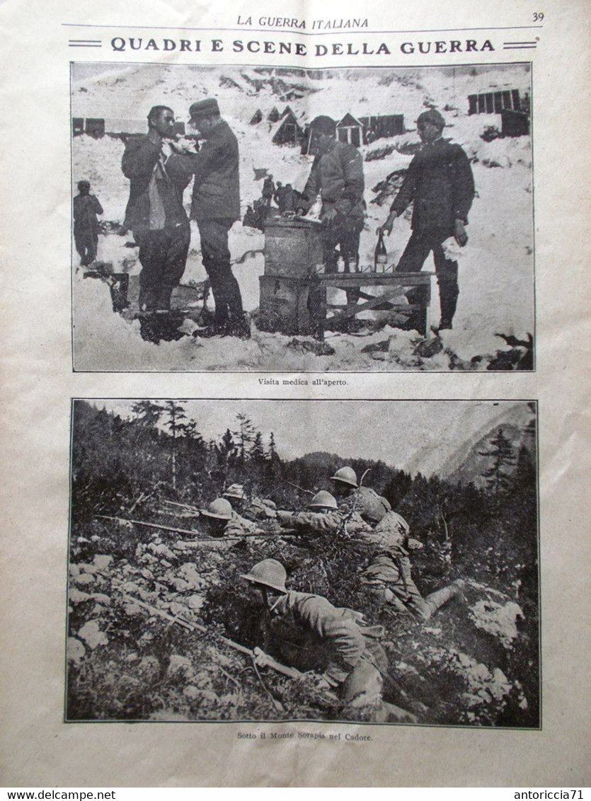La Guerra Italiana 27 Maggio 1917 WW1 Baracca Monte Sorapis Pola Adriatico Cucco - Weltkrieg 1914-18