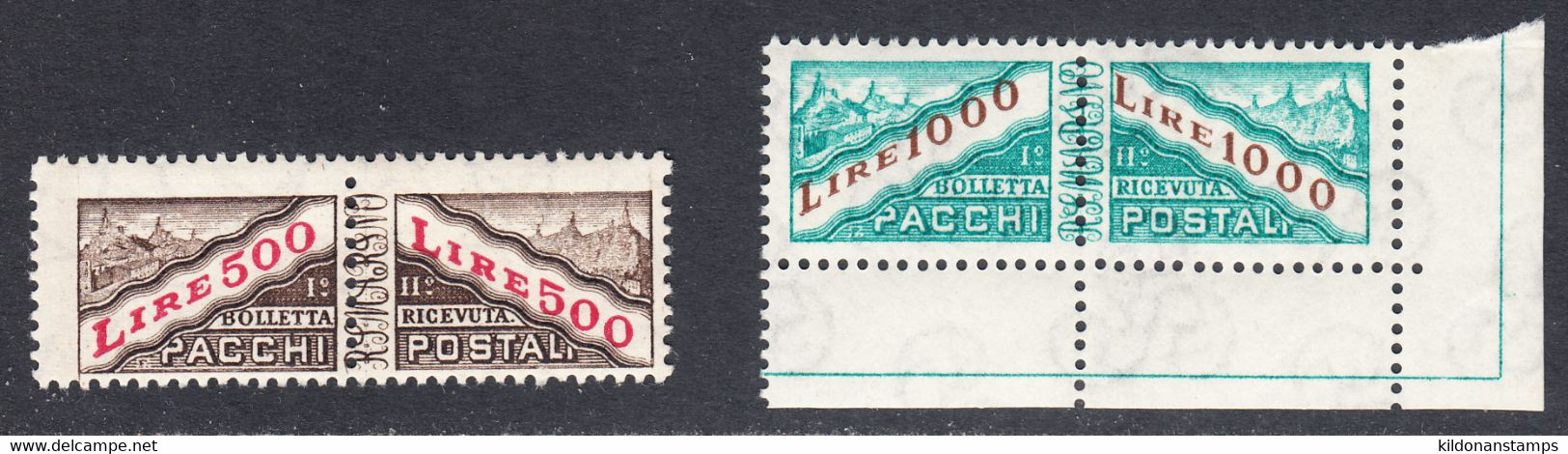 San Marino 1965 Parcel Post, Mint No Hinge, Sc# Q40-Q41, SG - Colis Postaux