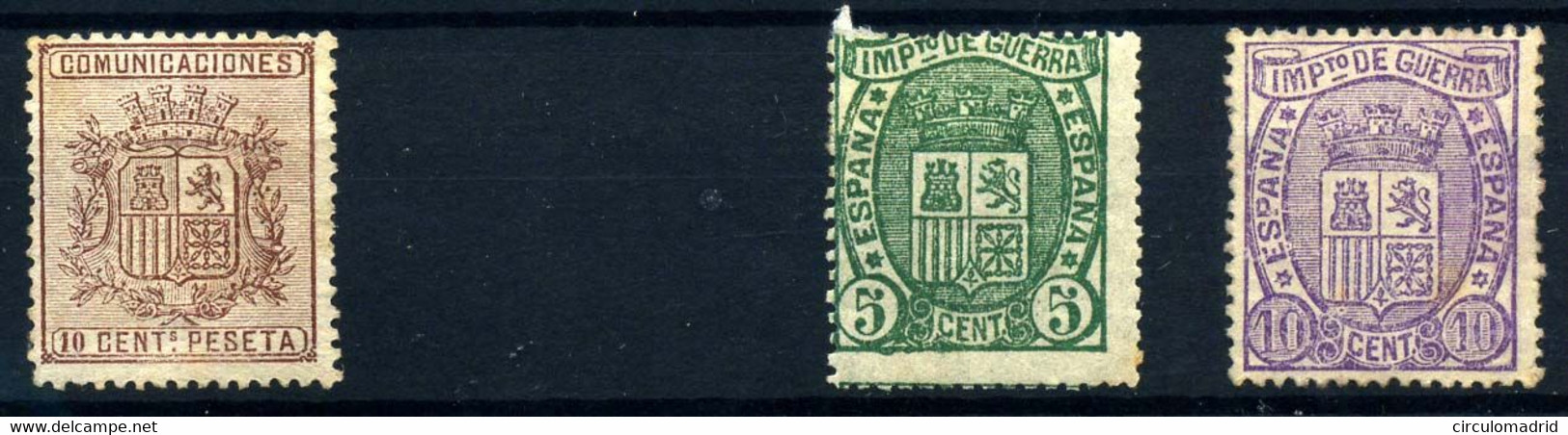 España Nº 153, 154/5. Año 1874/75 - Unused Stamps