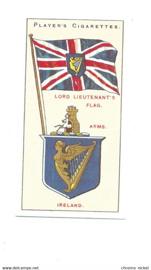 IRLANDE IRELAND Drapeau Flag  Emblem Cigarettes John Player & Sons TB Comme Neuve Like New 2 Scans - Player's