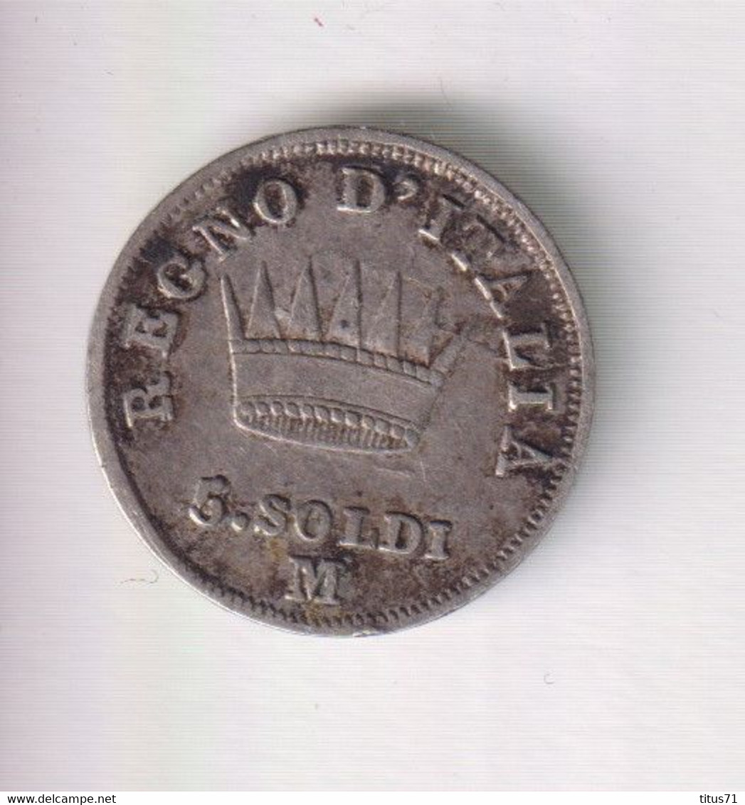 5 Soldi Italie 1811 M Napoléon 1er - TTB - Napoleontisch