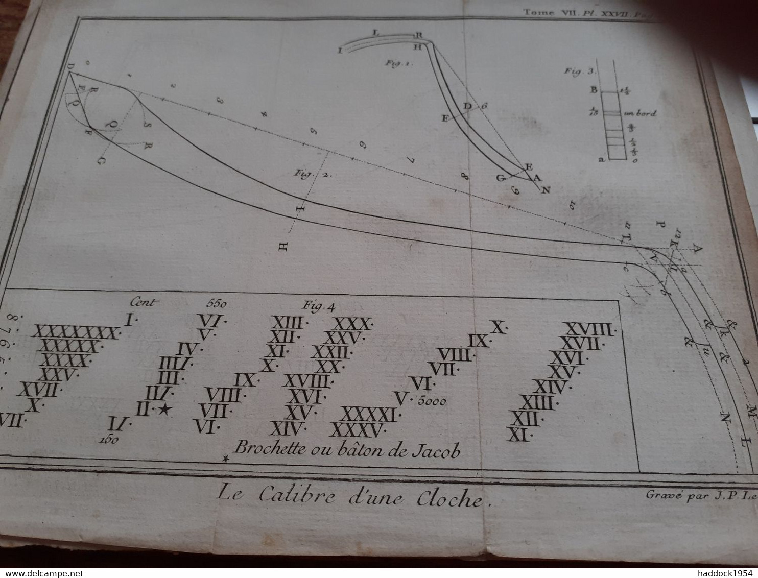 5 Gravures Sur Les Mesures Et Les Montres Ou Pendules J.P. LE BAS - Other Plans