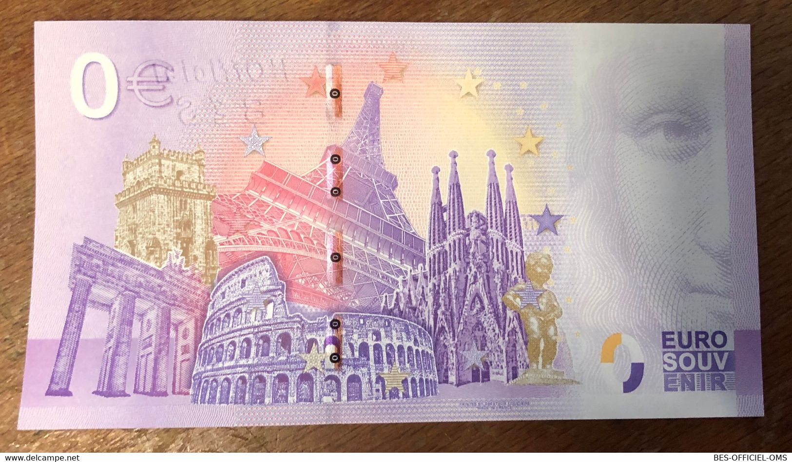 2021 BILLET 0 EURO SOUVENIR DPT13 MARSEILLE LE PALAIS LONGCHAMP + TAMPON + SEC + TIMBRE PAPER  0 EURO SCHEIN BANKNOTE - Privatentwürfe