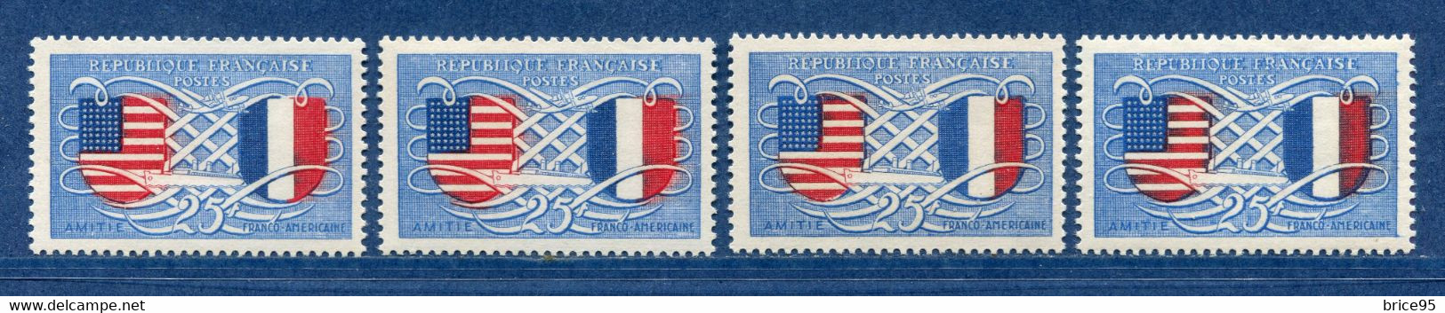 ⭐ France - Variété - YT N° 840 - Couleurs - Pétouille - Neuf Sans Charnière - 1949 ⭐ - Unused Stamps