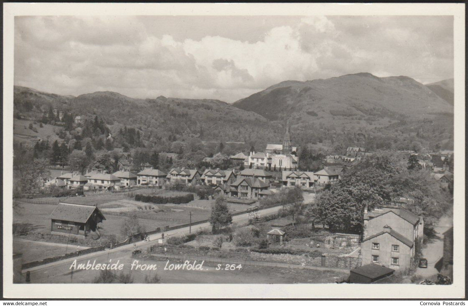 Ambleside From Lowfold, Westmorland, C.1950 - Sanderson & Dixon RP Postcard - Ambleside