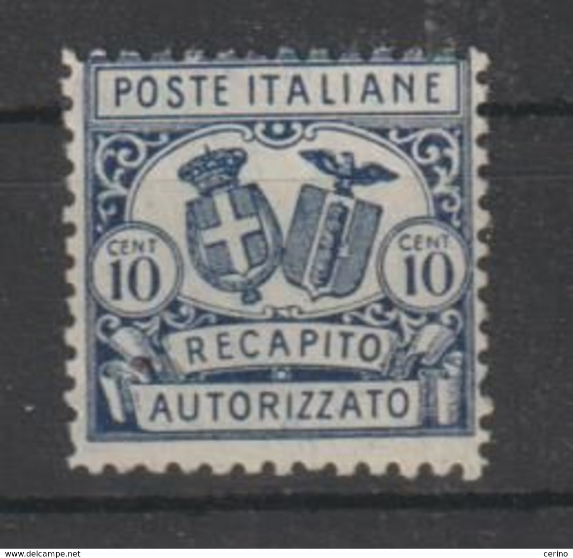 REGNO:  1928  RECAPITO  AUTORIZZATO  -  10 C. AZZURRO  S.G. -  D. 11  -  SASS. 1 - Versichert