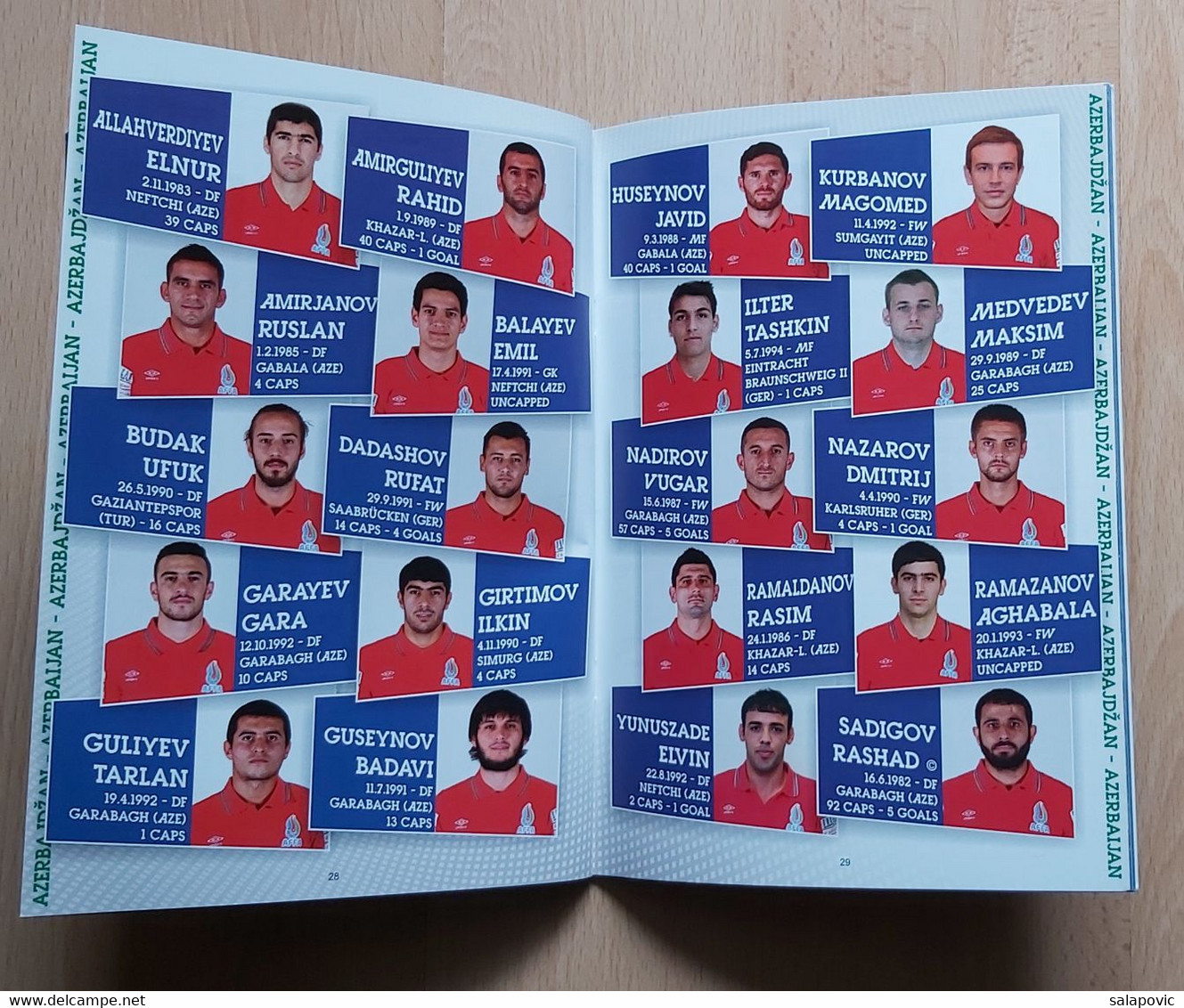 CROATIA V Azerbaijan  - 2014 UEFA EURO Qualifiers FOOTBALL MATCH PROGRAM - Livres