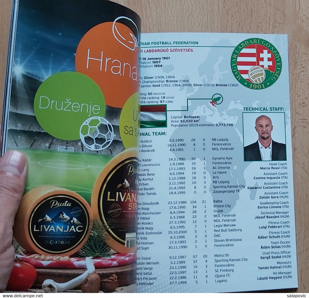 CROATIA V HUNGARY - 2020  UEFA EURO Qualifiers FOOTBALL MATCH PROGRAM - Boeken