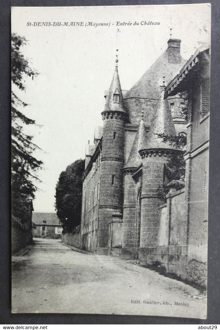 CPA 53 SAINT DENIS DU MAINE, Par MESLAY - Entrée Du Château - Réf. P 26 - Meslay Du Maine