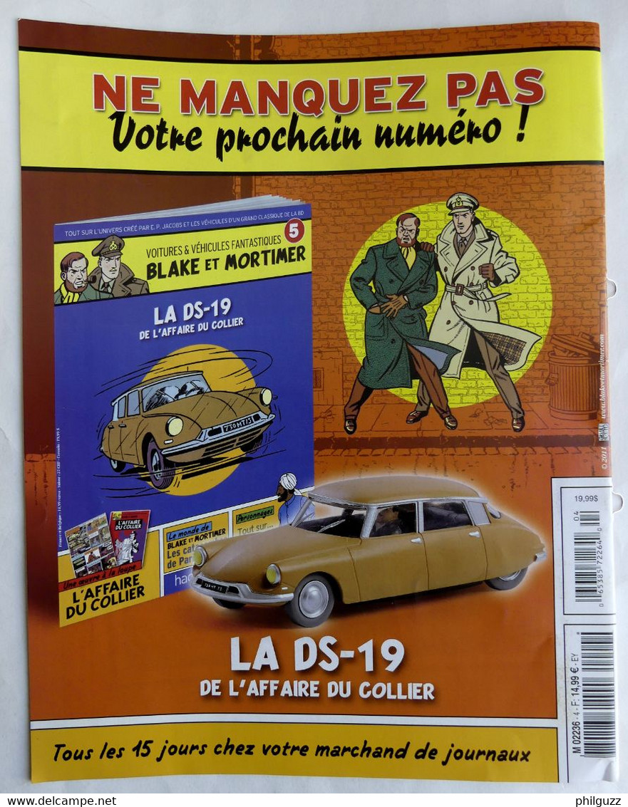 LIVRET HACHETTE BLAKE ET MORTIMER VOITURES ET VEHICULES FANTASTIQUES 4 - Little Figures - Plastic