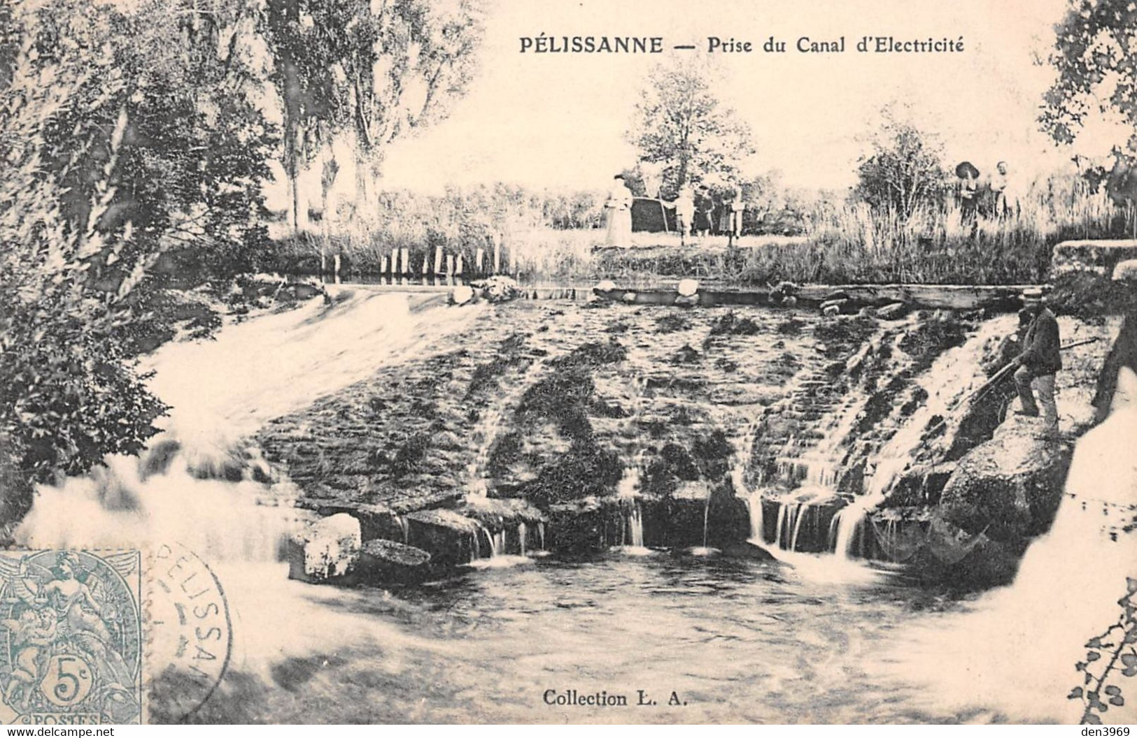 PELISSANNE - Prise Du Canal D'Electricité - Pêcheur à La Ligne - Pelissanne