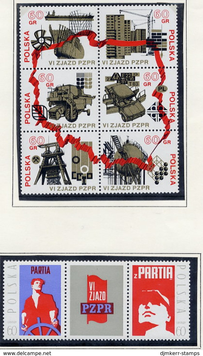 POLAND 1971 Workers' Party Day MNH / **.  Michel 2124-31 - Nuovi