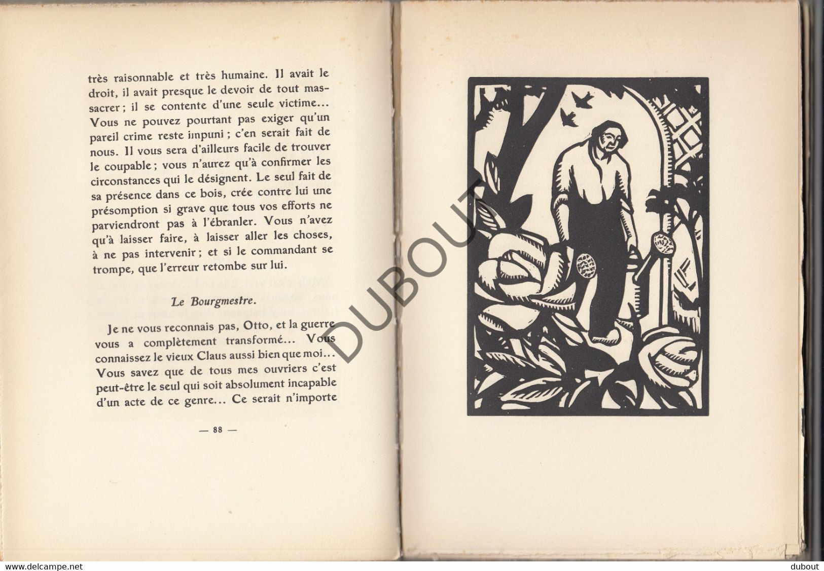 M. Maeterlinck Le Bourgmestre De Stilmonde - 1919 Illustraties P. Le Doux (R503) - Historia Y Arte