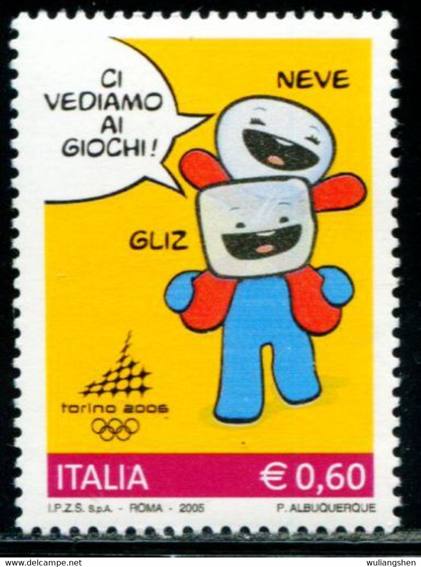 AT5274 Italy 2006 Torino Winter Olympics Host Country 1V MNH - Invierno 2006: Turín