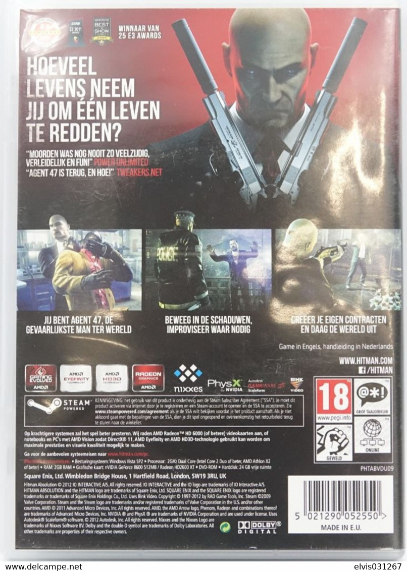 PERSONAL COMPUTER PC GAME : HITMAN ABSOLUTION BENELUX LIMITED EDITION - LO INTERACTIVE - Jeux PC