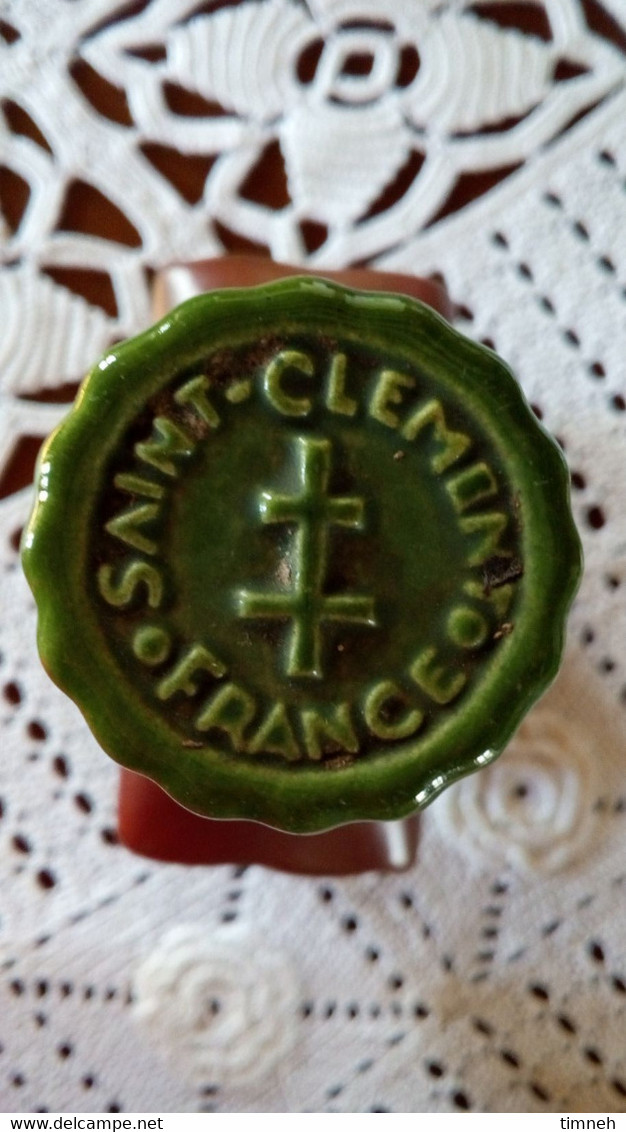 Jacques ROUX - St CLEMENT FRANCE Flacon à Liqueur (vide) Creation Medicis Croix Lorraine Personnage Renaissance à Cheval - Saint Clément (FRA)