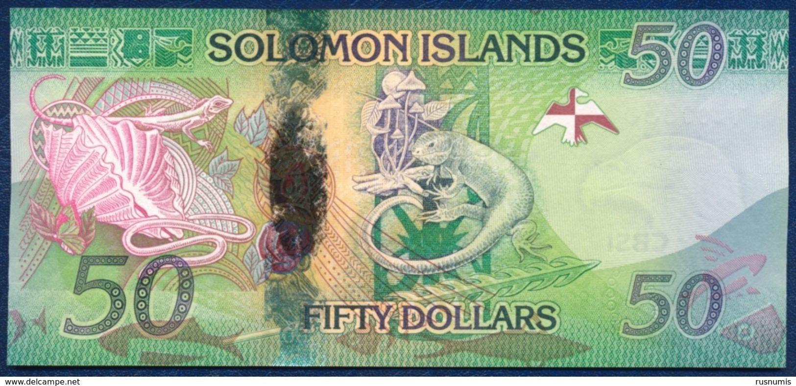 SOLOMON ISLANDS 50 DOLLARS P-35a LIZARD 2013 UNC - Salomonseilanden