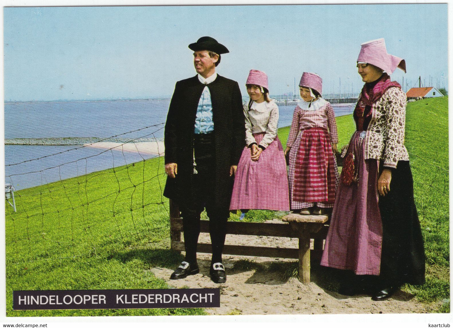 Hindeloopen: Hindelooper Klederdracht - IJsselmeer - (Friesland, Holland) - Nr. HIN 15 - Hindeloopen