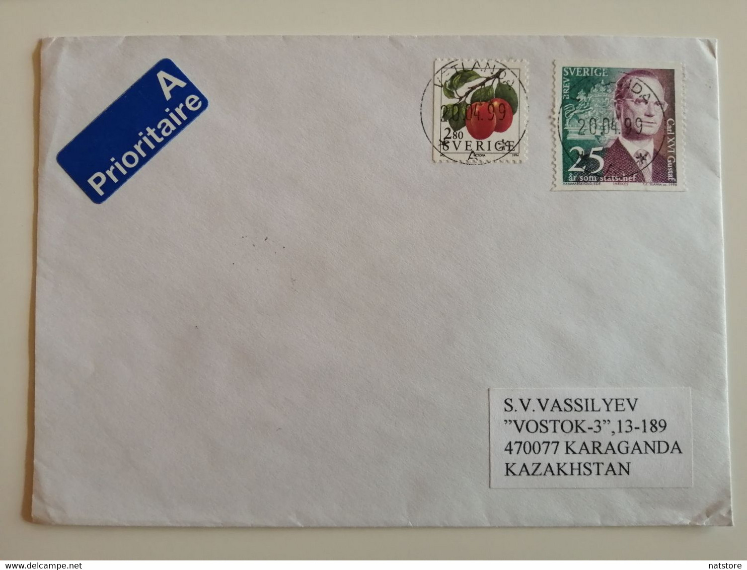 1998..SWEDEN...ENVELOPE WITH STAMPS..  PAST MAIL .. - Covers & Documents