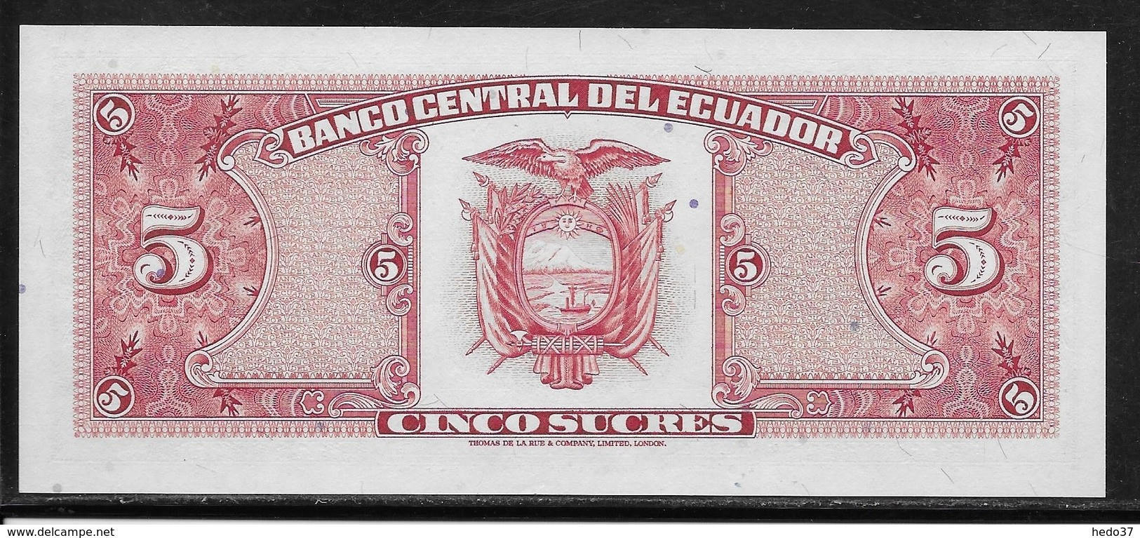 Equateur - 5 Sucres - Pick N°120A - NEUF - Ecuador