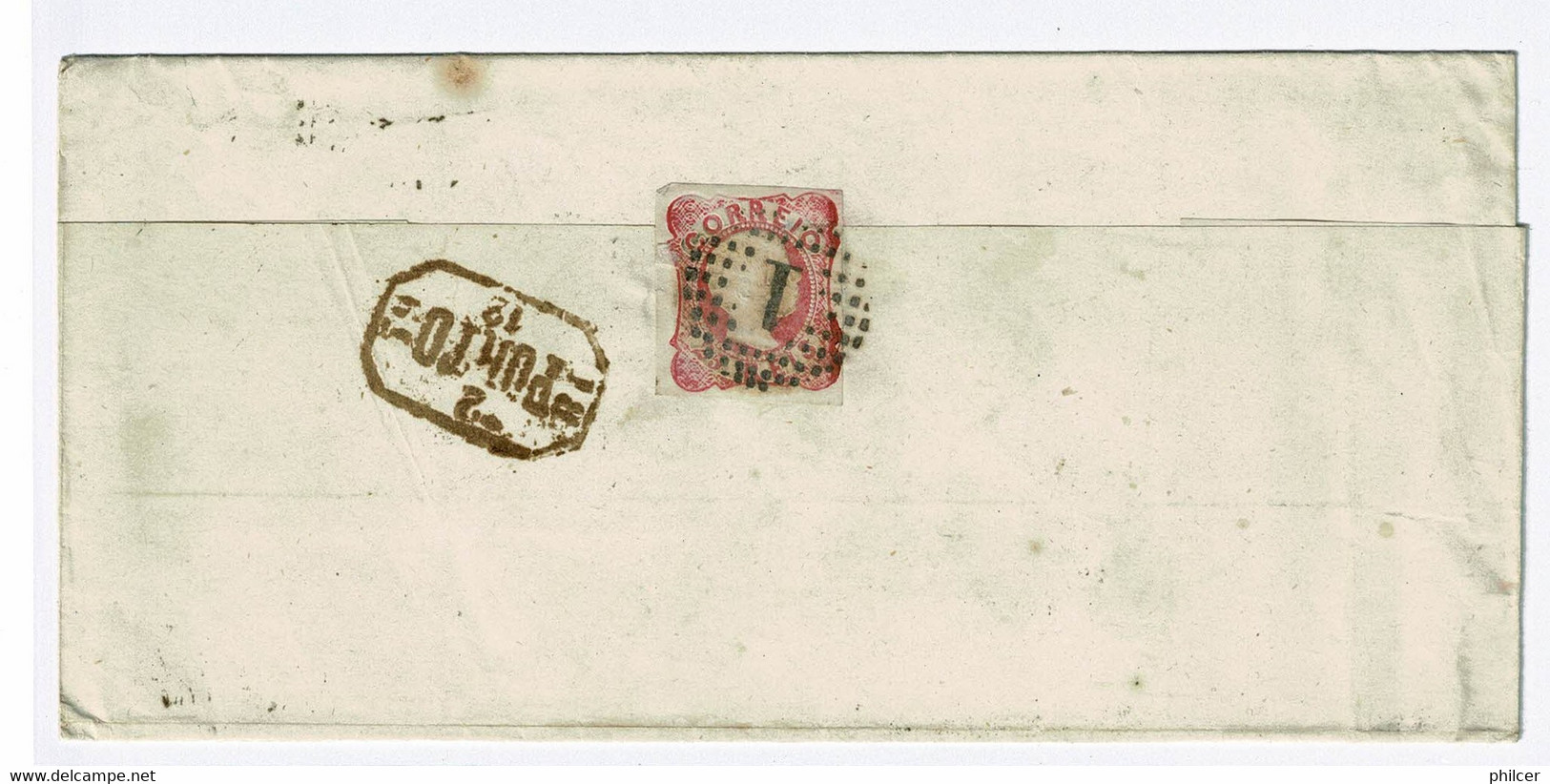 Portugal, 1859, # 13, Lisboa-Valença - Briefe U. Dokumente