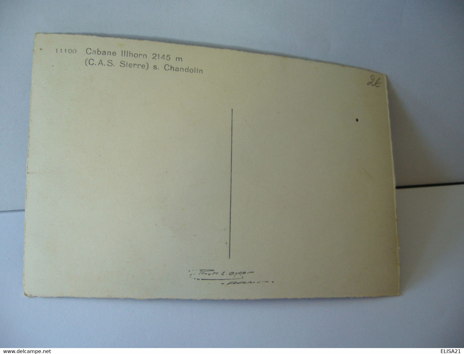 CABANE IIHORN C.A.S. SIERRE  S CHANDOLIN CPSM FORMAT CPA - Chandolin