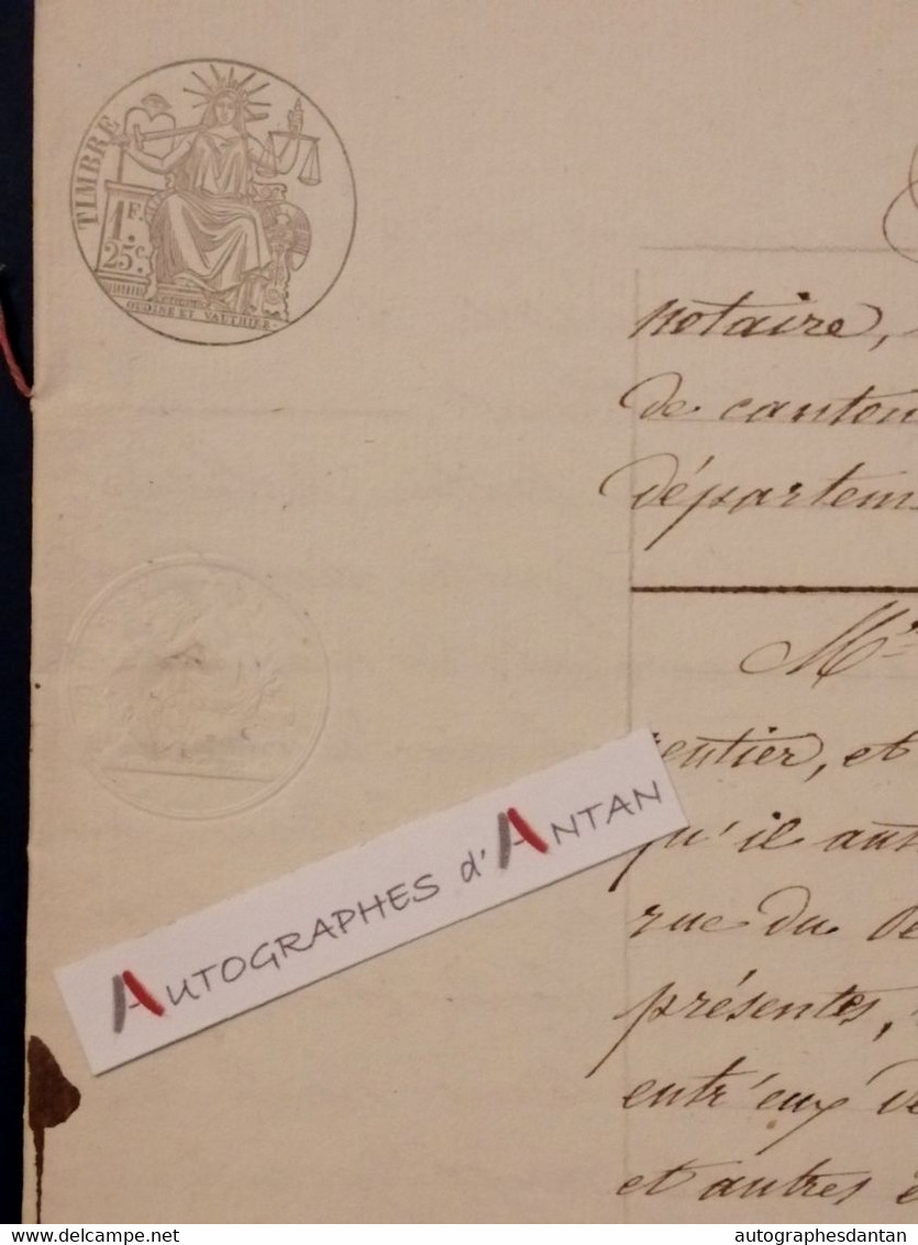 1853 Me BOLO - Margueron - Rivoire - LIMONEST - Chasselay - Pailleron - Rhône Acte De Vente à étudier - Manuscripts