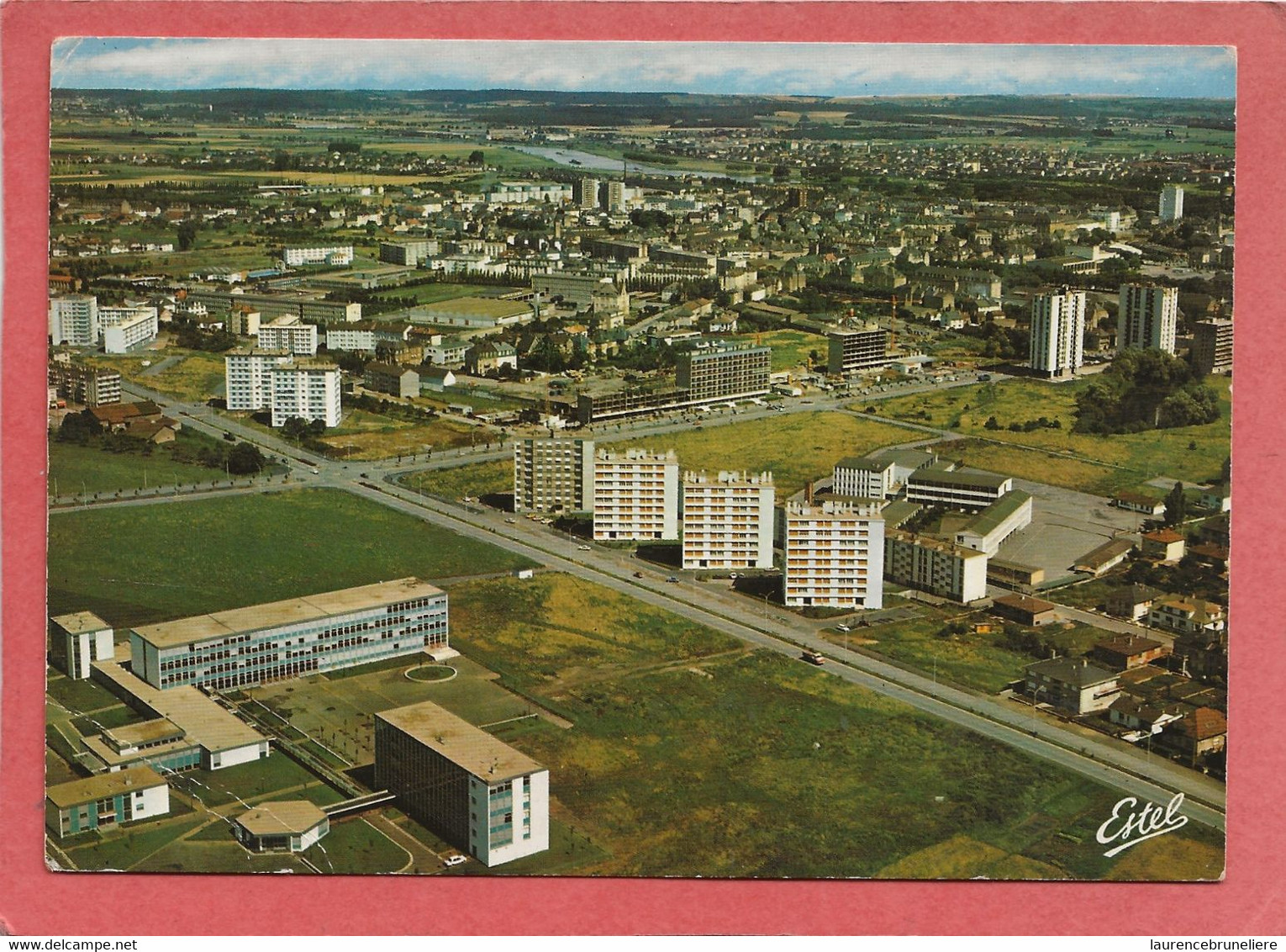 57   THIONVILLE   VUE  AERIENNE  LE LYCEE ET COLLEGE TECHNIQUE  COMMERCIAL MIXTE  LA CHAUSSEE D ASIE -- LIBERTION - Thionville