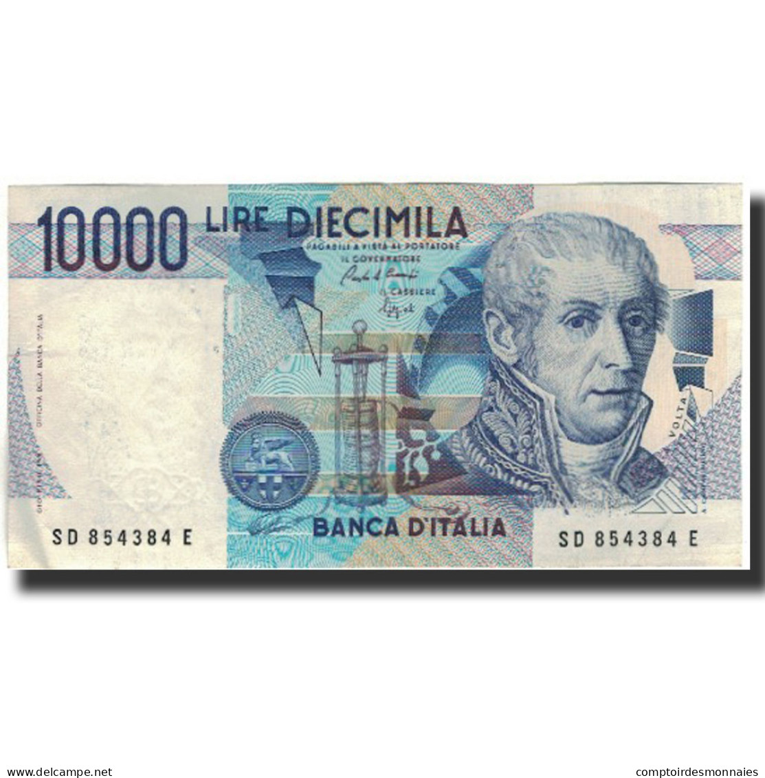 Billet, Italie, 10,000 Lire, KM:112b, TTB - 10.000 Lire