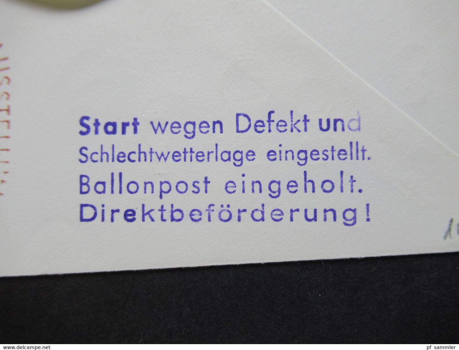 BRD 1950er / 60er Jahre Belegeposten Ballonpost 19 PK / Sonder PK / Motive mit vielen Stempeln und Vermerken!