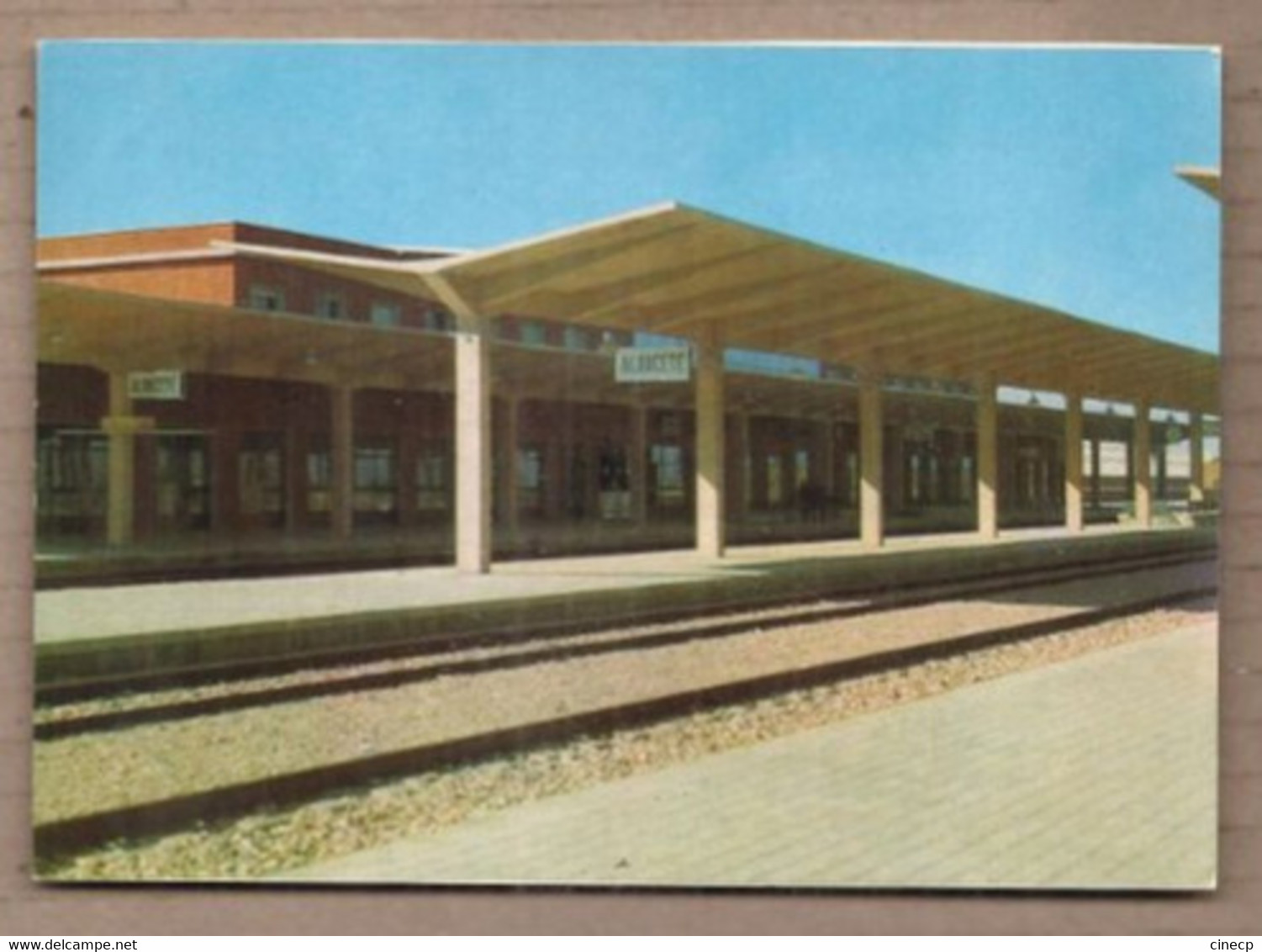 CPSM ESPAGNE - ALBACETE - Nueva Estacion Ferrocarril Andenes - TB PLAN Intérieur GARE CHEMIN DE FER + QUAIS VOIES - Albacete