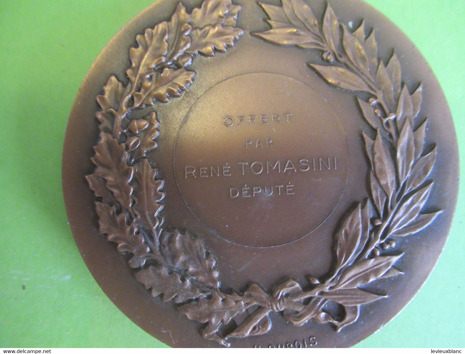 Médaille De Table Ancienne/RF/Liberté Egalité Fraternité/Offert Par René TOMASINI Député /Eure/H DUBOIS/ 1974     MED406 - Professionali / Di Società