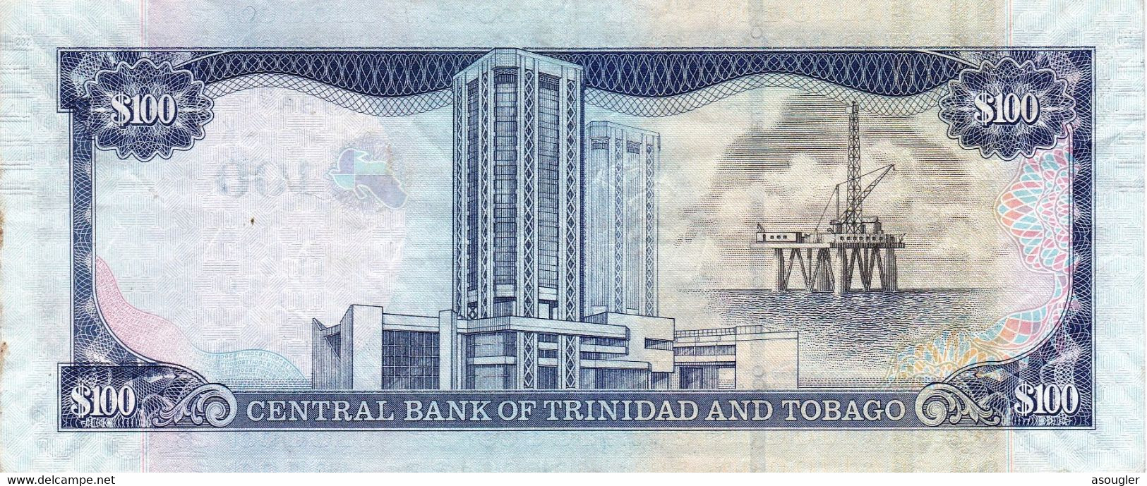 Trinidad & Tobago 100 Dollars 2006 VF-EXF P-51 "free Shipping Via Registered Air Mail" - Trinidad En Tobago