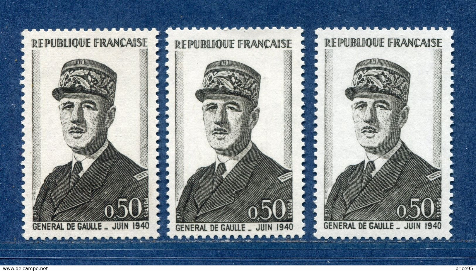 ⭐ France - Variété - YT N° 1695 - Couleurs - Pétouille - Neuf Sans Charnière - 1971 ⭐ - Unused Stamps