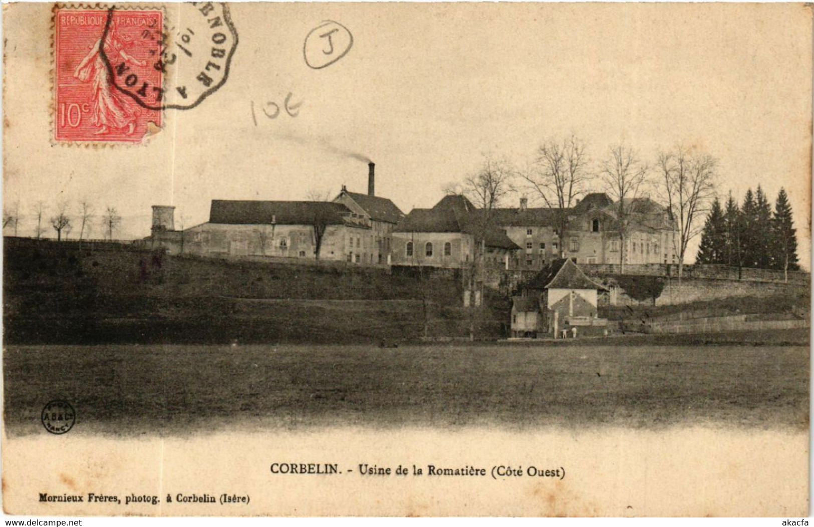 CPA CORBELIN - Usine De La Romatiere - Cote Ouest (489323) - Corbelin