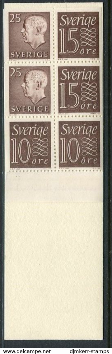 SWEDEN 1964  1 Kr Definitive  Booklet MNH / **.  Michel MH 7bb - 1951-80